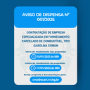 Aviso de Dispensa de Licitação nº 001/2025