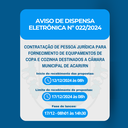 Aviso de Dispensa de Licitação nº 022/2024