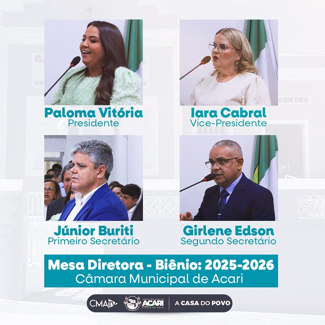 Mesa Diretora - Biênio 2025/2026